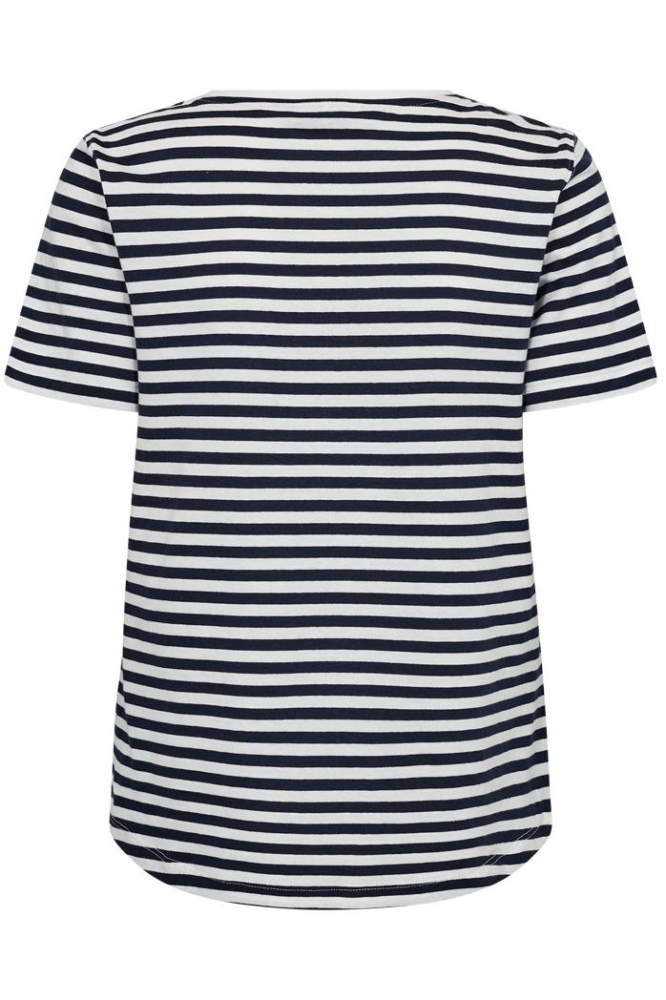 FQMIAN TEE 205661 STAR OFF WHITE W NAVY BLAZER